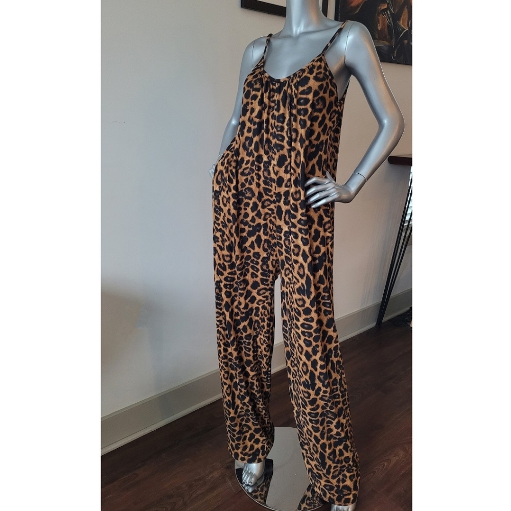 Leopard Print Jumpsuit